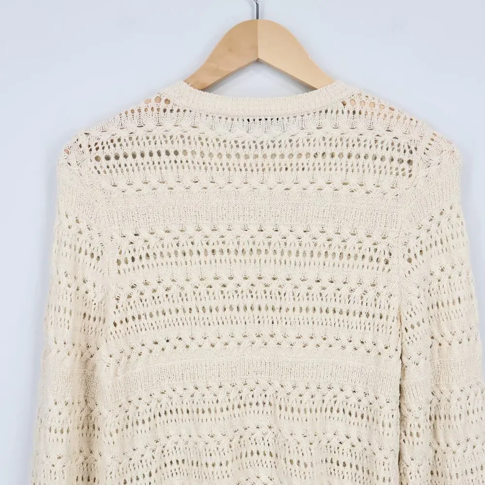 Madewell Cream Crochet Blouse - Picture 8 of 9